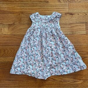 Janie and Jack Pink and Navy Floral Dress